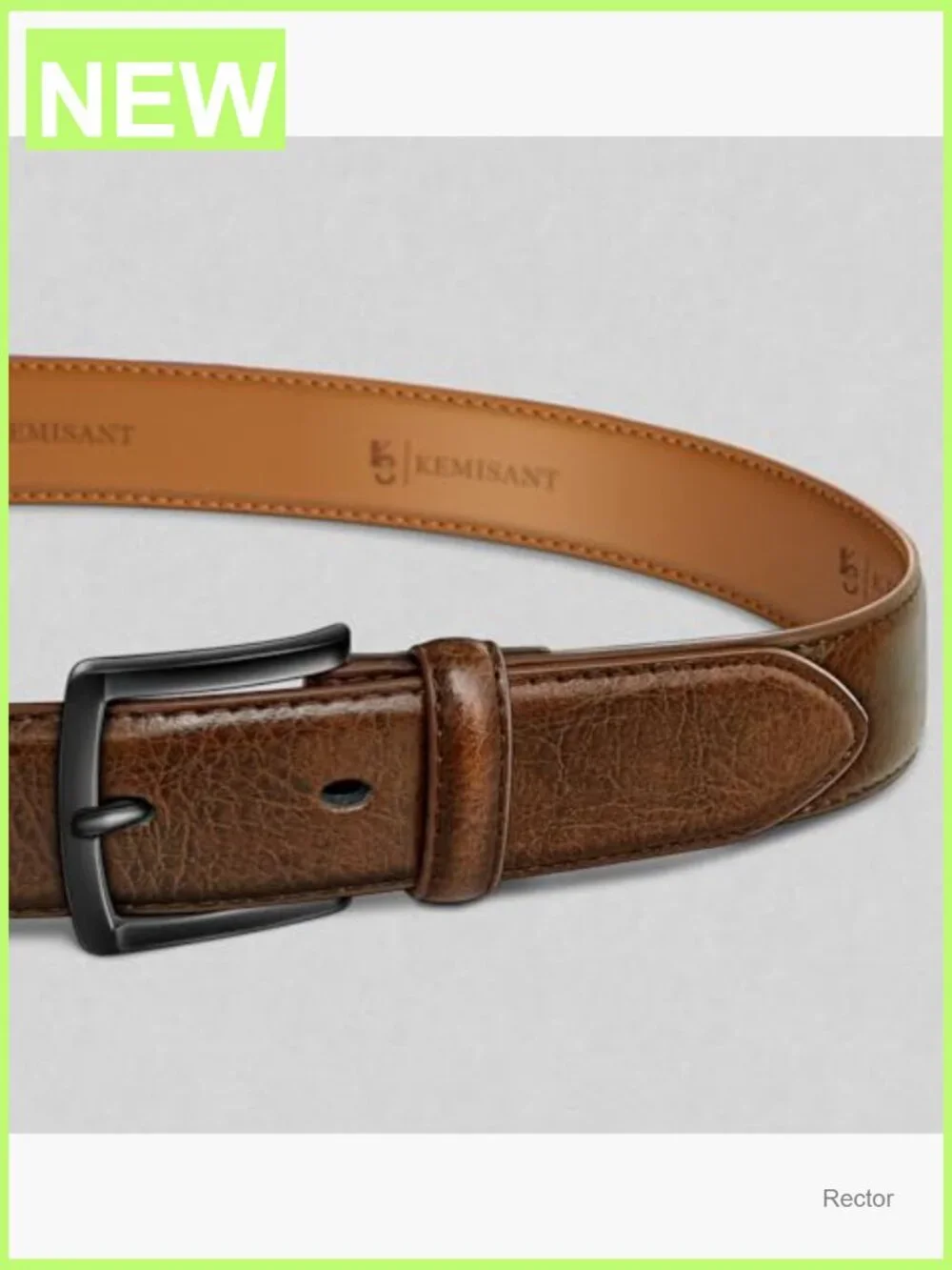 Men's Genuine Leather Dress Casual Belt 1 3/8